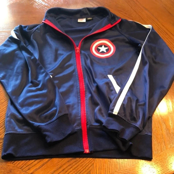 Marvel Captain America Lightweight Zipper Jacket - Picture 1 of 5